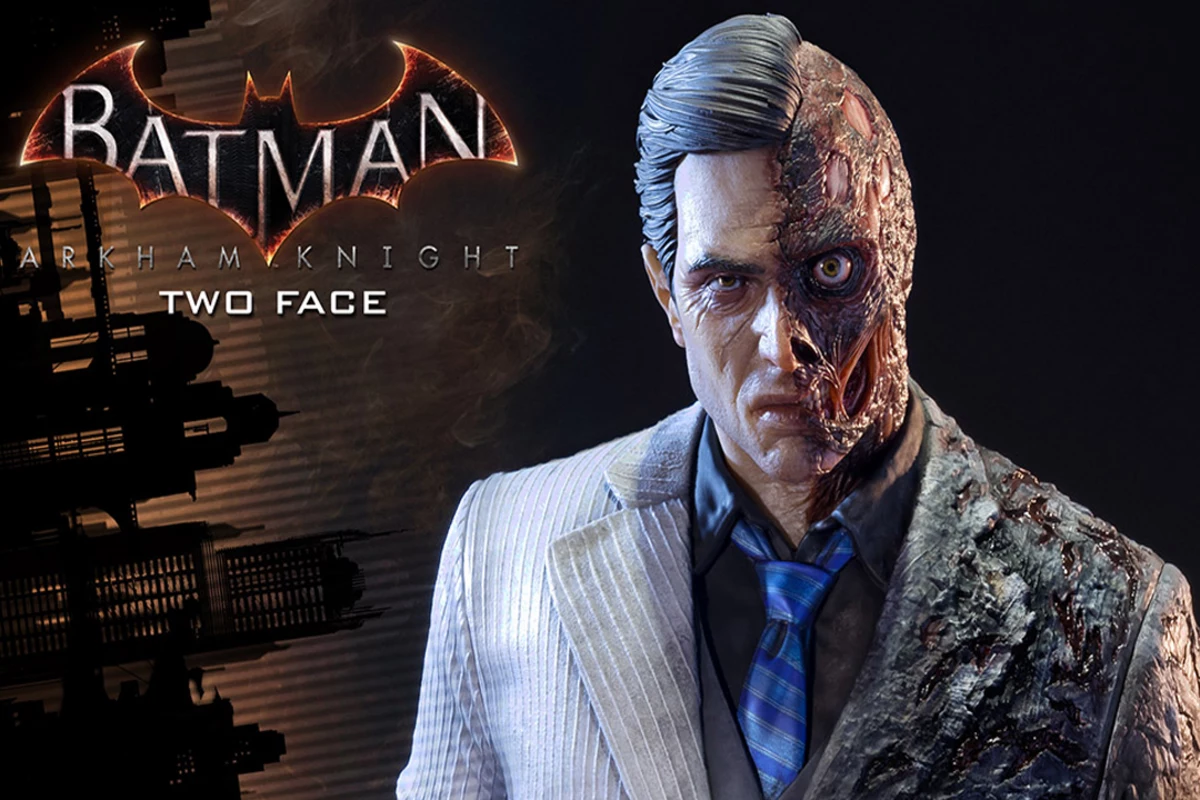prime 1 studio two-face, prime 1 studio two-face statue, batman arkham knig...