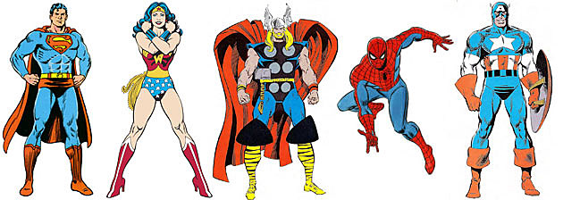 Superhero Color Theory, Part I: The Primary Heroes