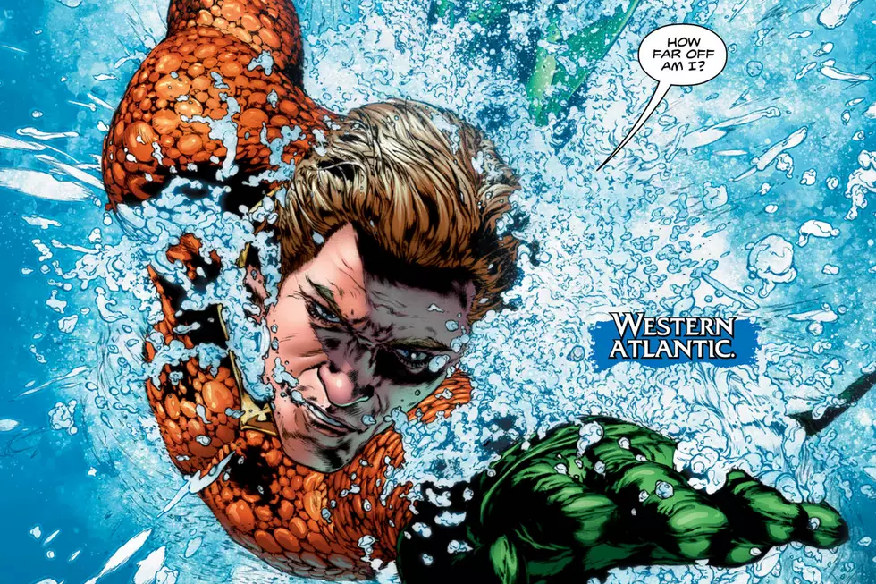 Aquaman Punches Aquaterorrists In 'Aquaman: Rebirth' #1
