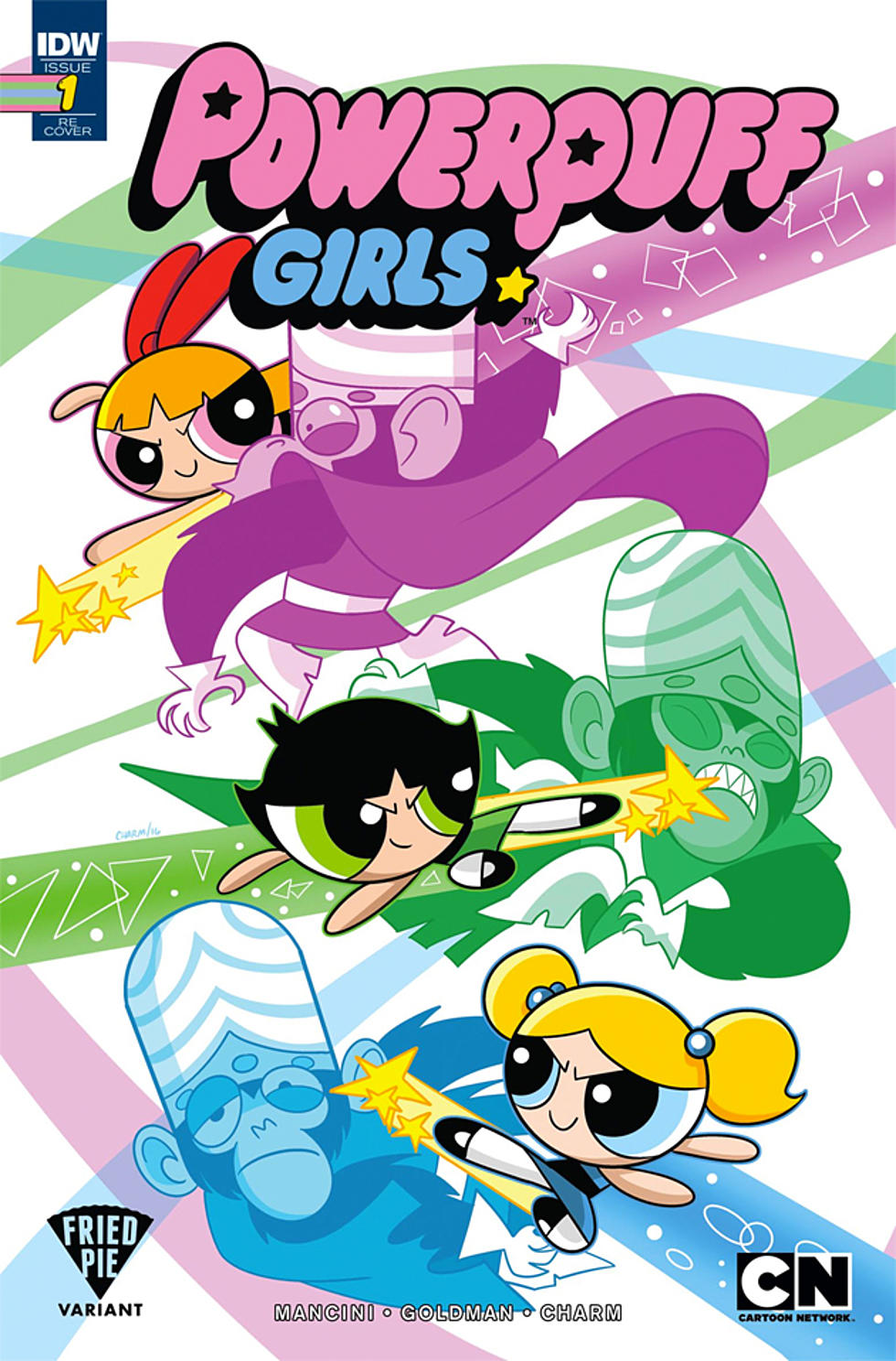 Derek Charm Draws The Redesigned Powerpuff Girls For An Exclusive Variant Cover