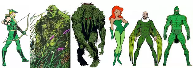 green characters
