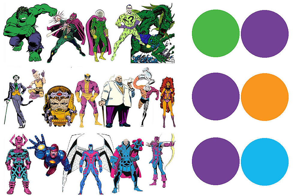 Superhero Color Theory: Secondary Characters
