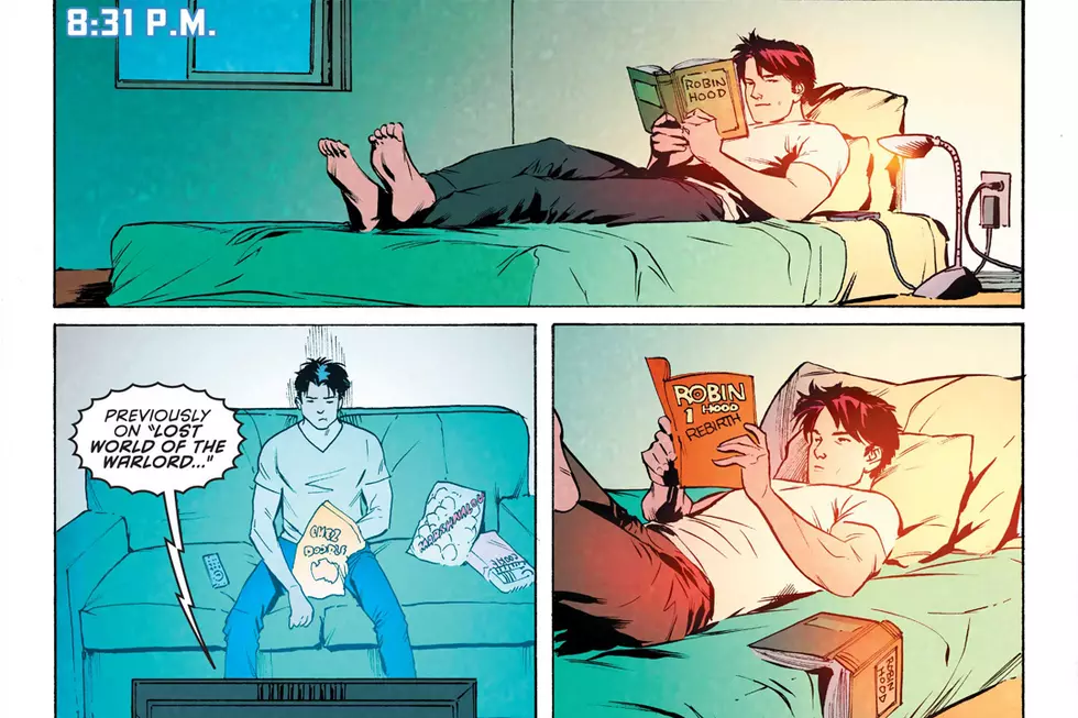 Read Comics About Dick Grayson Reading Comics In 'Nightwing' #10