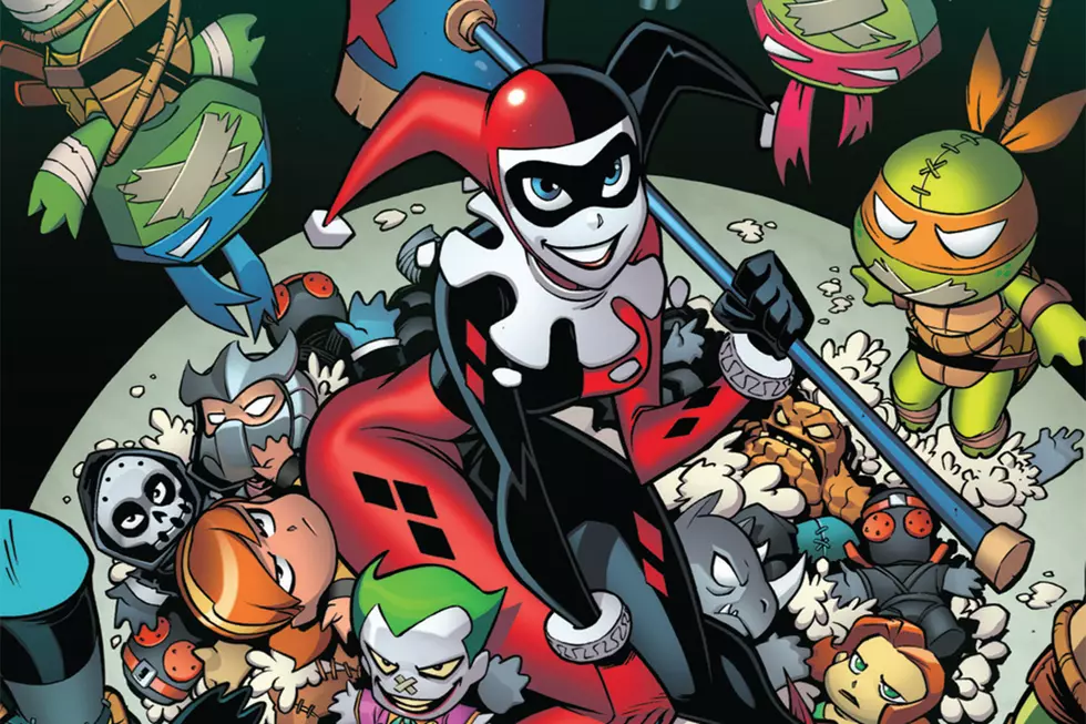 Harley Quinn And The Joker Push Shredder’s Patience To The Limits In ‘Batman/TMNT Adventures’ #2 [Preview]