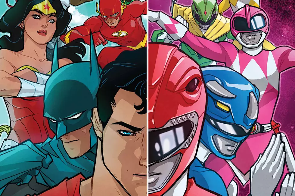 Taylor And Byrne Talk 'Justice League/Power Rangers'