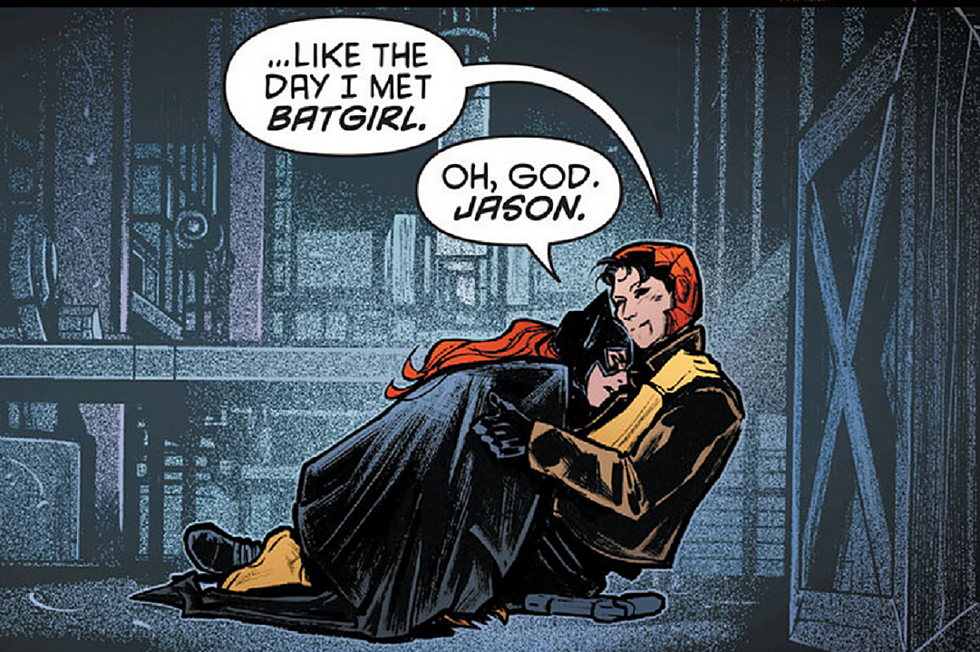 Batman And Barbara Gordon Kiss