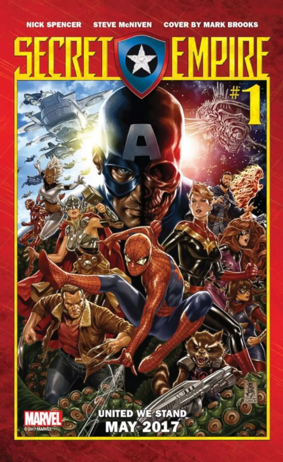 Marvel&#8217;s &#8216;Secret Empire&#8217; Unites Its Heroes Against Ultimate Bad Guy Captain America