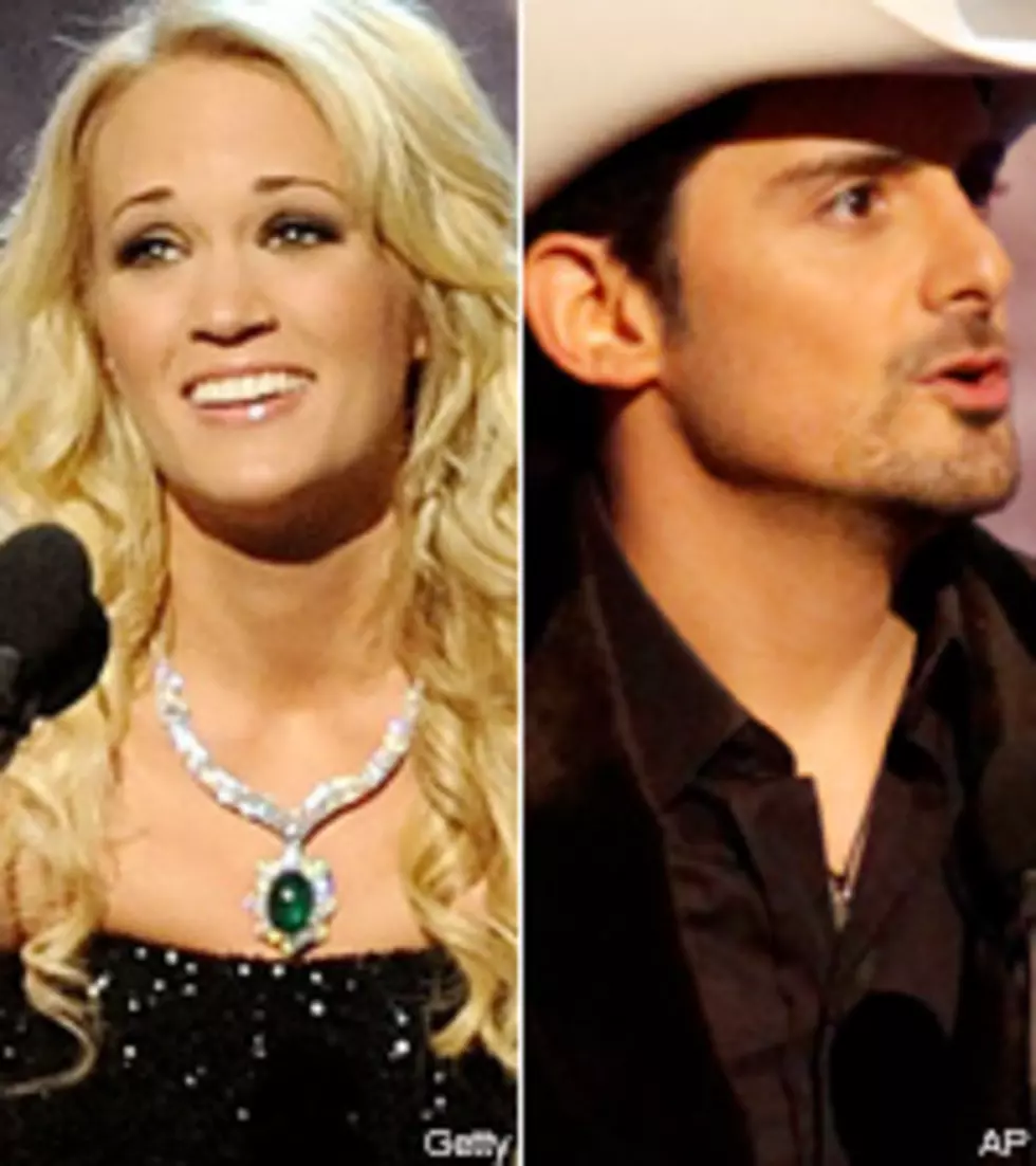 Carrie Underwood, Brad Paisley Take CMA Vocalist Honors