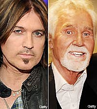 Billy Ray Cyrus and Kenny Rogers
