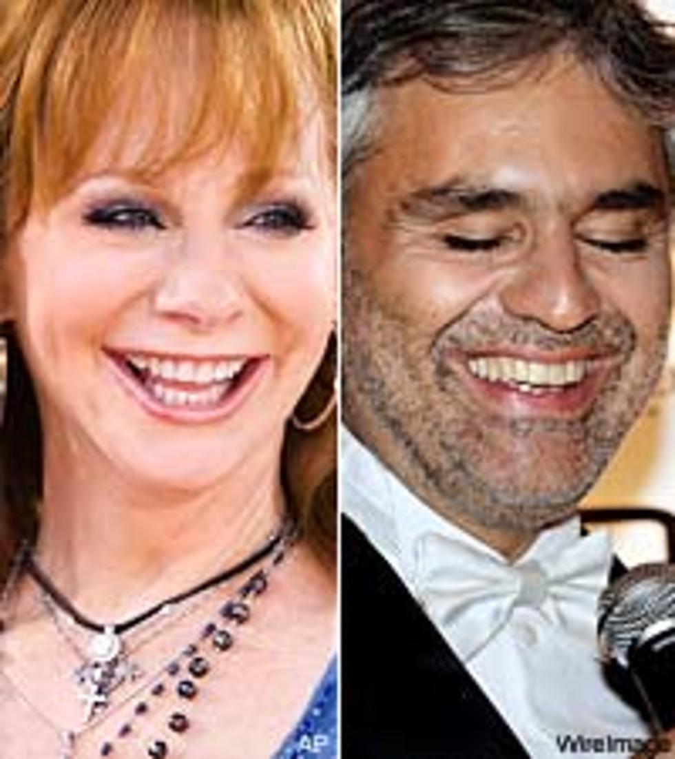 Reba McEntire Shares &#8216;Blue Christmas&#8217; With Andrea Bocelli