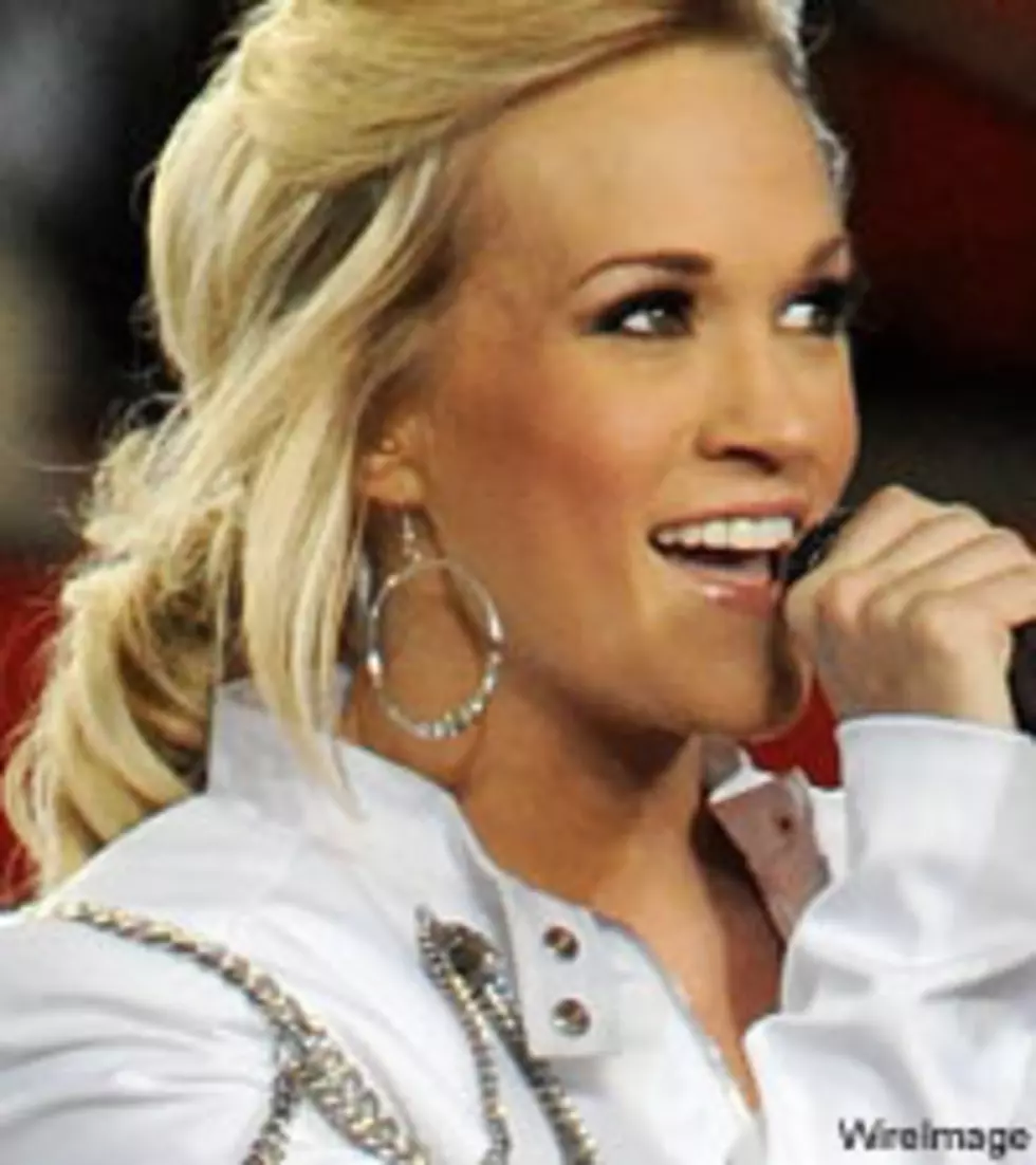 Carrie Underwood Wears Her Heart Under Her Jersey