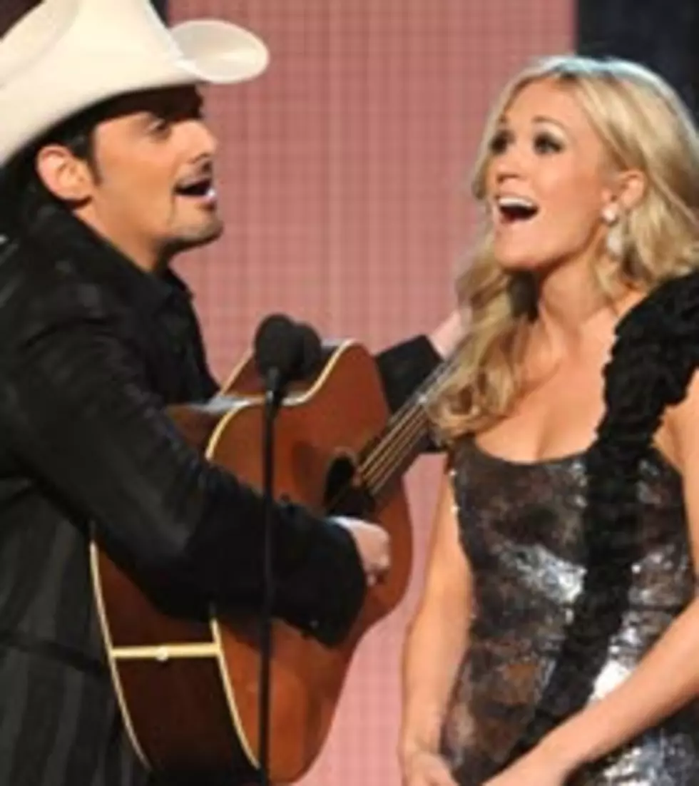 Brad Paisley, Carrie Underwood Get Lots of Laughs at CMAs