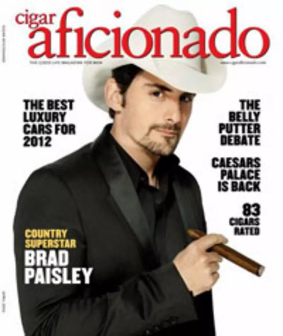 Brad Paisley, Cigar Aficionado Magazine Cover Has Star Channeling &#8216;Hillbilly Secret Agent&#8217;