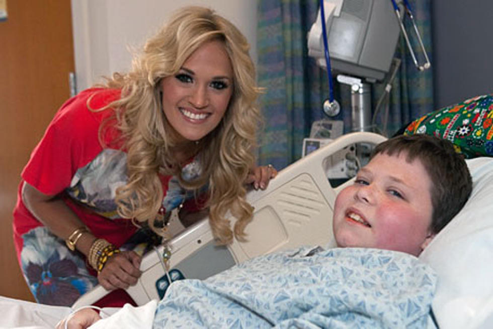 Carrie Underwood Makes New Friends at Boston Children&#8217;s Hospital