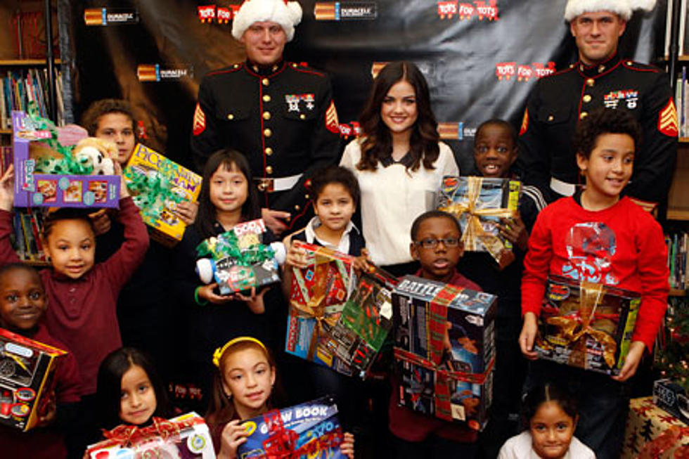 Lucy Hale, Duracell Help Power Up Toys for Tots