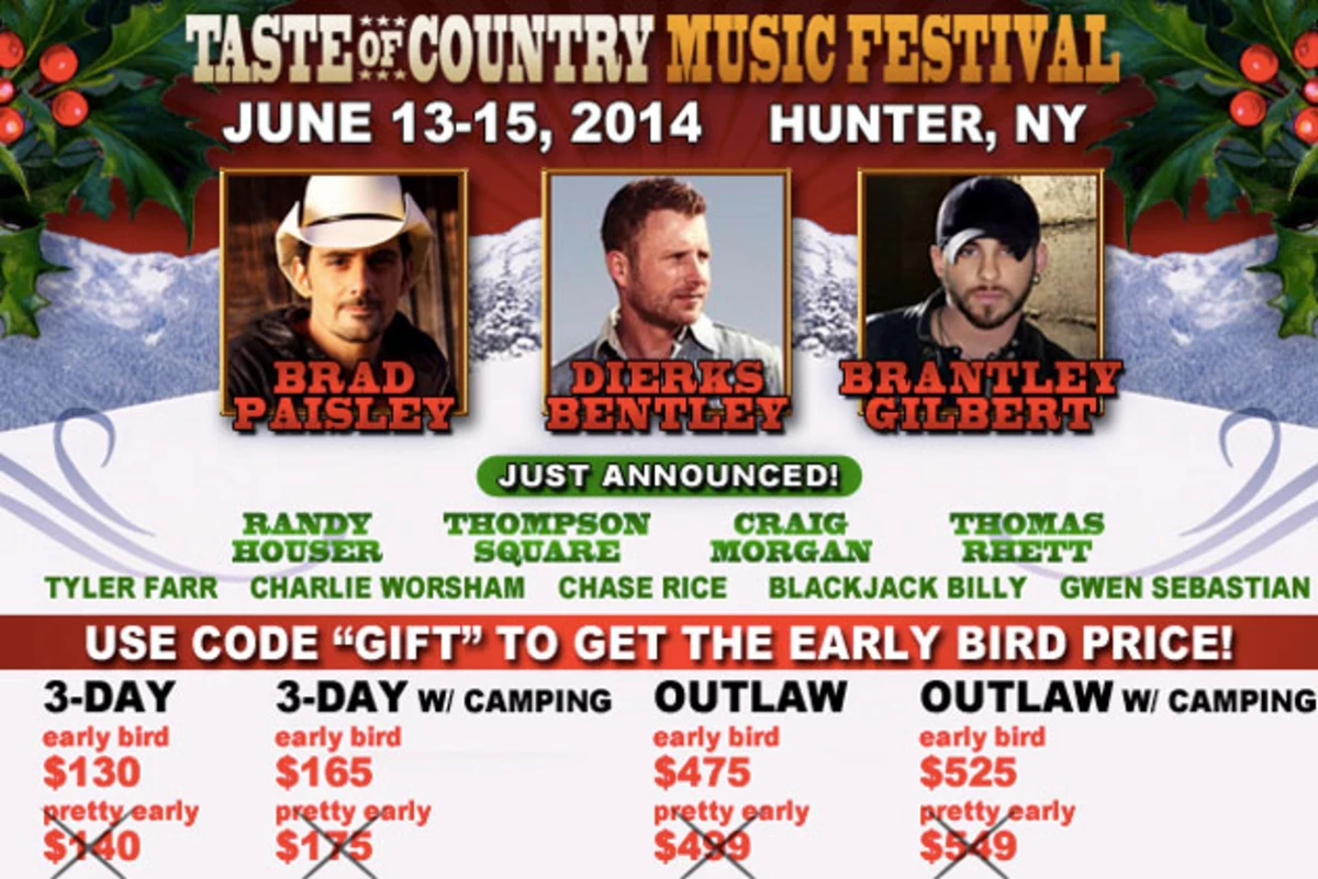 Taste of Country Music Festival 2014 Announces More Acts