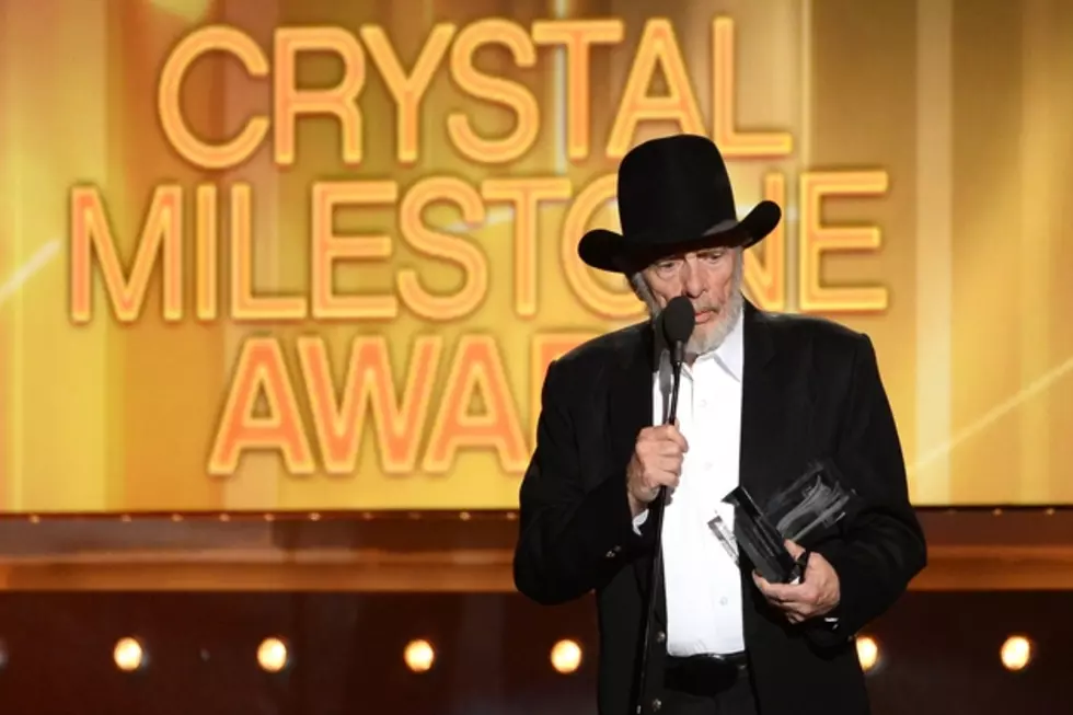Merle Haggard Receives ACM Crystal Milestone Award on His Birthday
