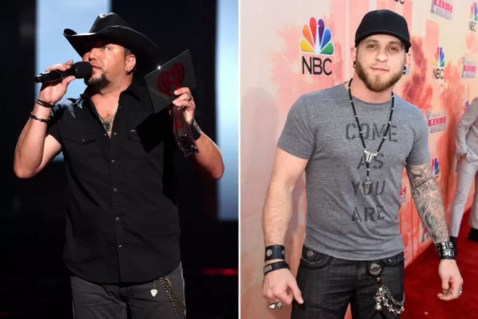 Jason Aldean, Brantley Gilbert Pick Up Trophies at 2015 iHeartRadio Music Awards