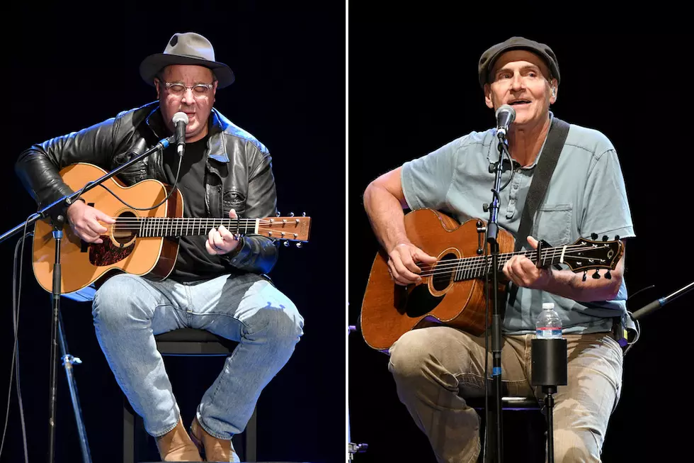 Vince Gill, James Taylor Sing ‘Bartender’s Blues’ at All for the Hall LA [WATCH]
