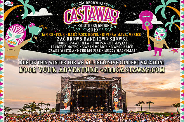 Join Zac Brown Band and Friends at Castaway With Southern Ground 2017!