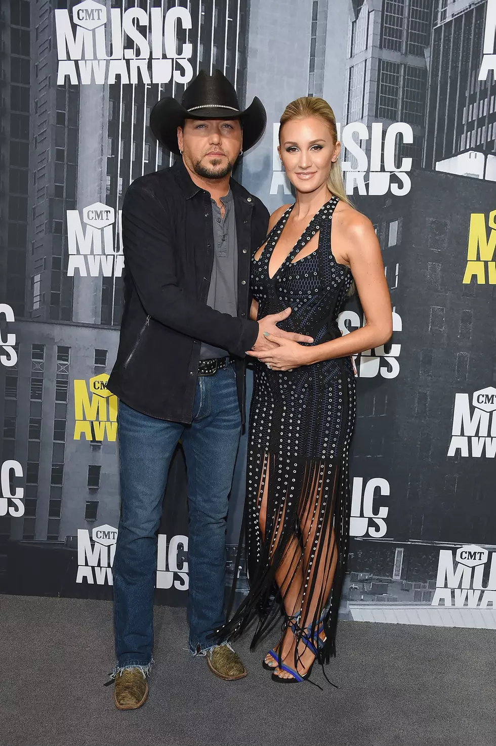 Jason Aldean, Wife Brittany Return to Las Vegas to Visit Route 91 Harvest Victims