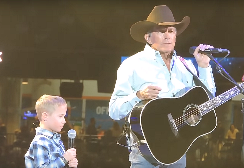 George Strait Brings Grandson Harvey to Houston Rodeo for ‘God and Country Music’ [WATCH]