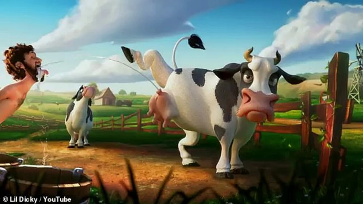 overførsel Skur dreng Zac Brown Plays Cartoon Cow in Lil Dicky's 'Earth' Music Video