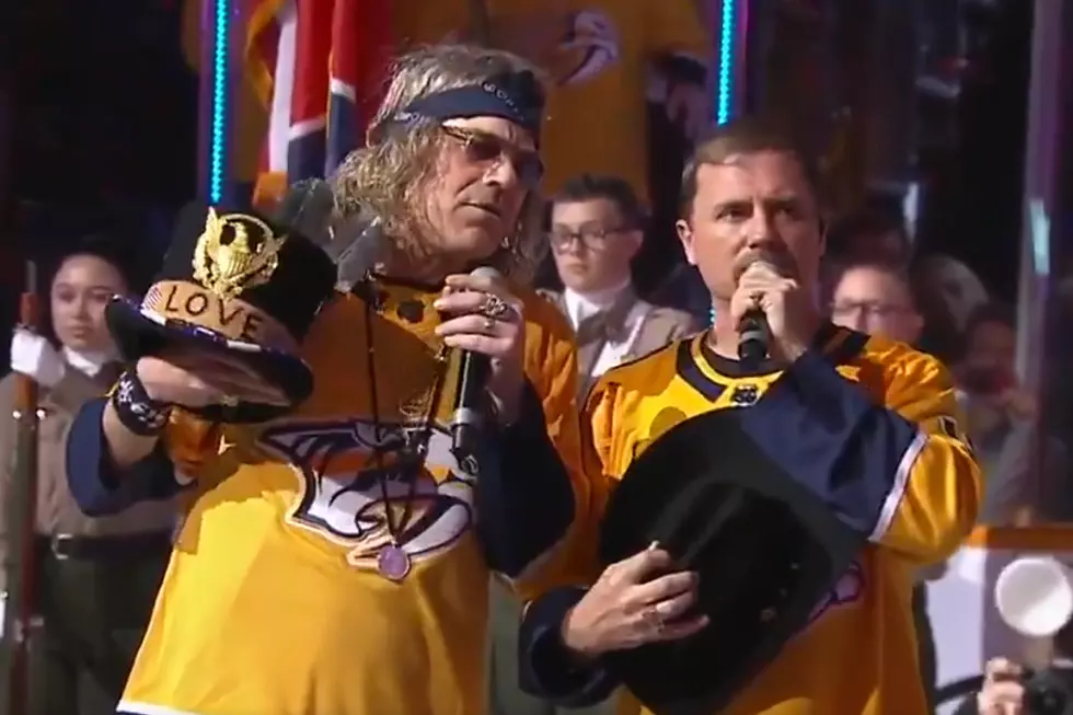 Big & Rich Sing National Anthem at Nashville Predators Stanley Cup Playoffs Game 1 [WATCH]