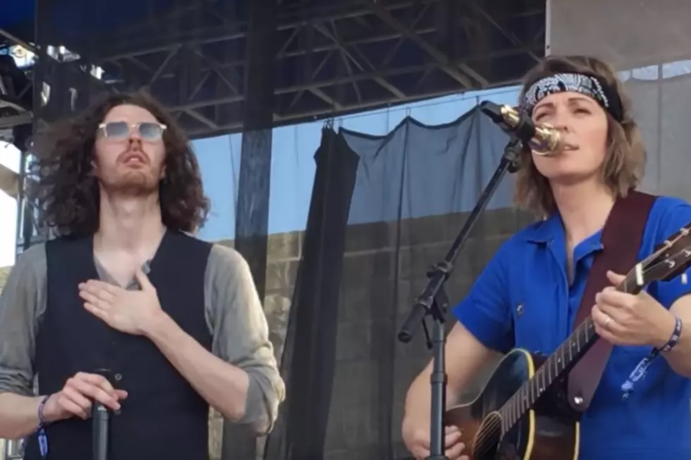 2019 Newport Folk Festival: Brandi Carlile Sings ‘The Joke’ With Hozier After Cutting Song From Her Own Set [WATCH]
