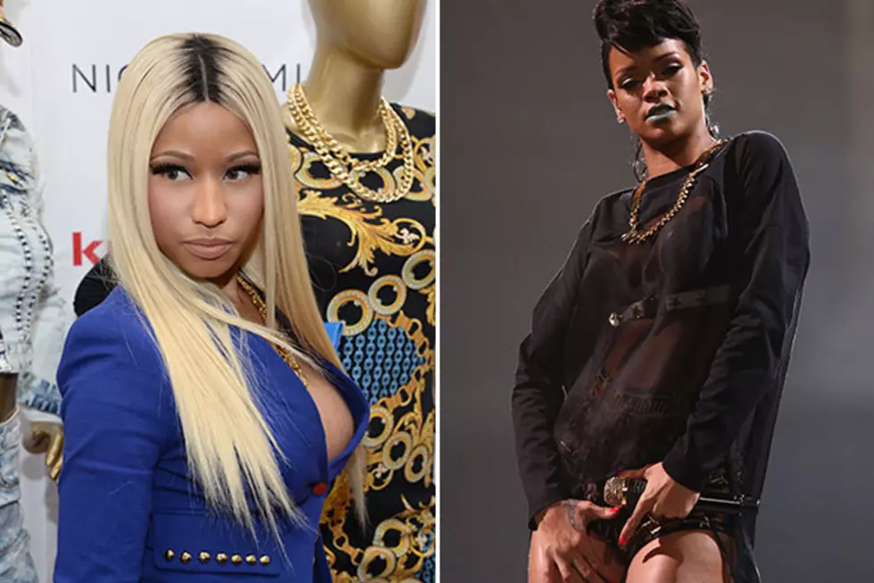 Nicki Minaj Is a Breast-Baring Cop, Rihanna Turns Into Gangster Zombie for Halloween [PHOTOS]