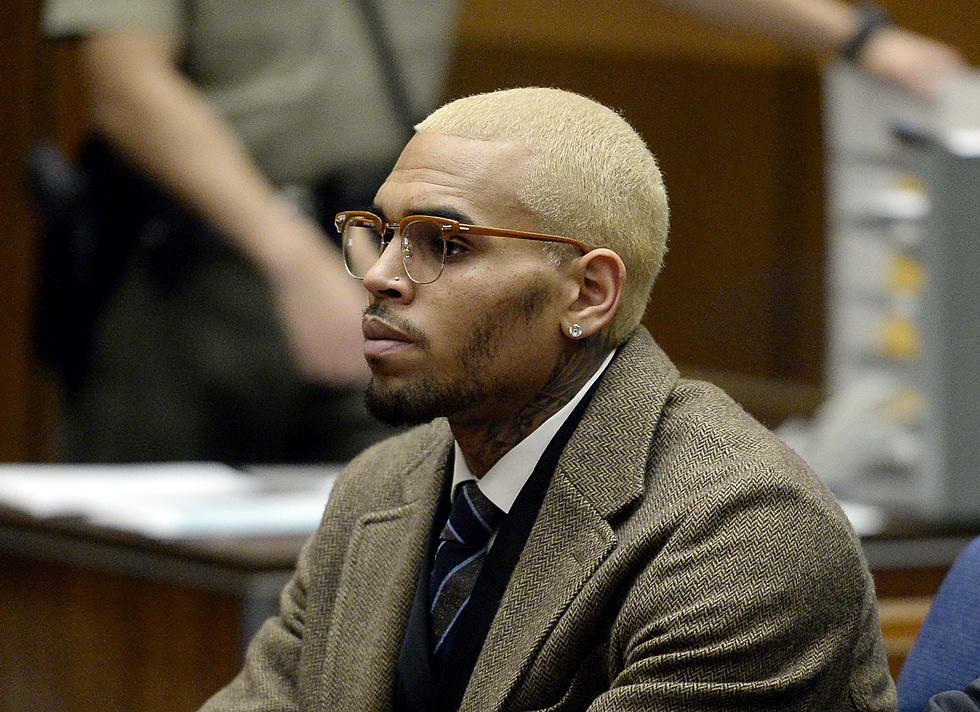 Chris Brown Shows Off New Blond Hair at Court Appearance