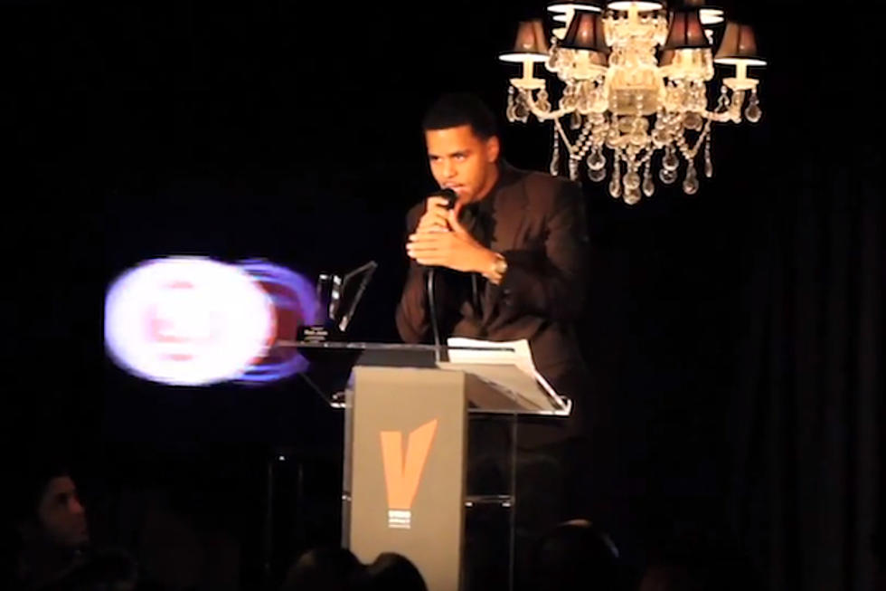J. Cole Honors Nas at VIBE Impact Awards [VIDEO]