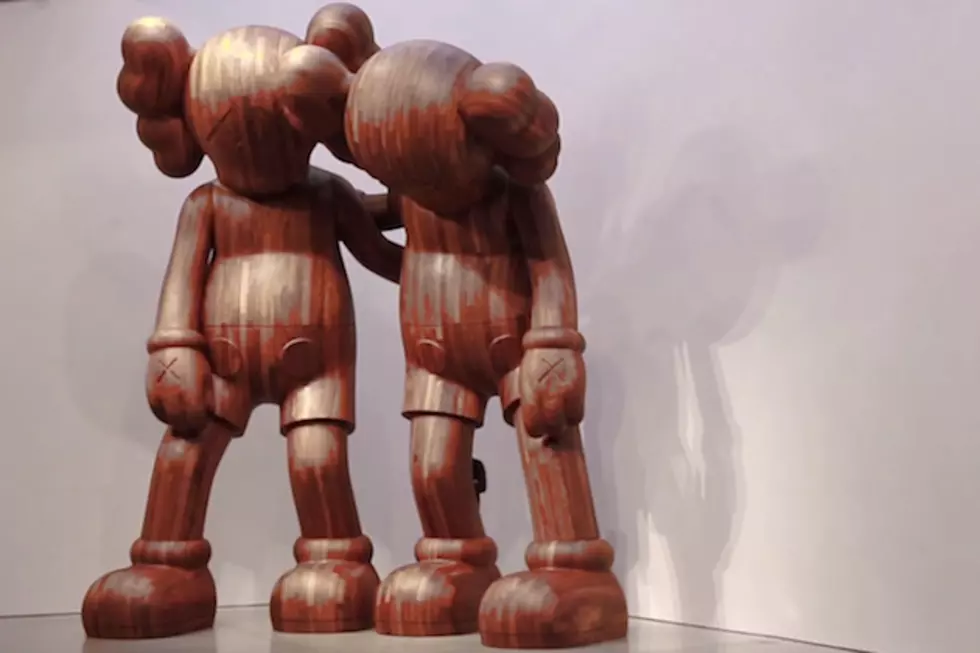 Watch KAWS Massive Wooden Companion Sculptures [VIDEO]
