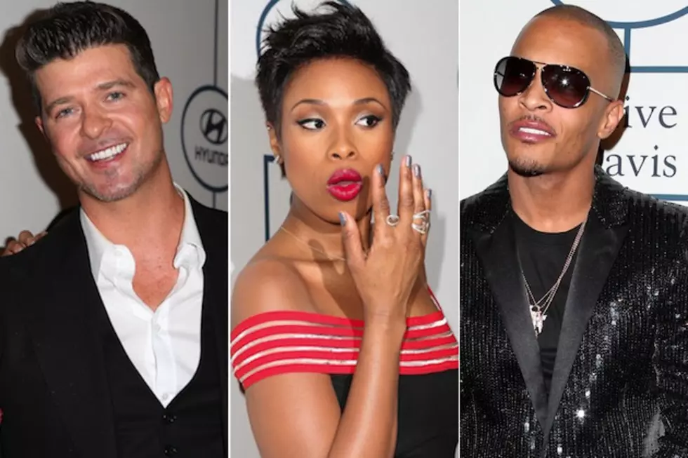 Robin Thicke, Jennifer Hudson, T.I. + More Attend 2014 Clive Davis Pre-Grammy Party [PHOTOS]