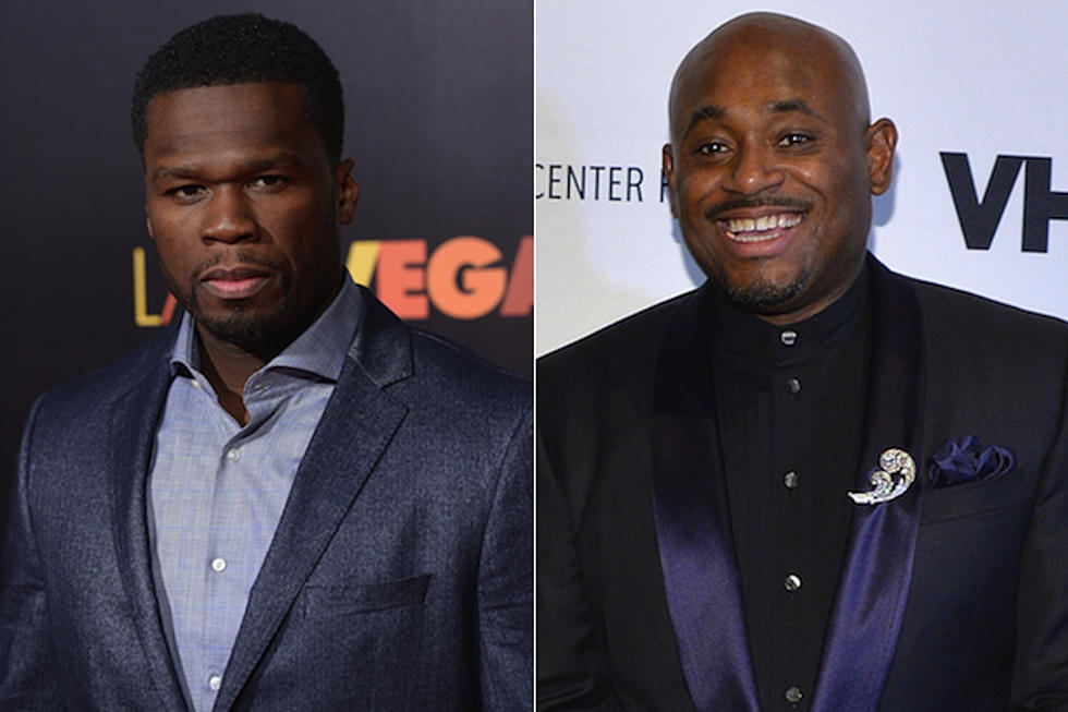 50 Cent Confronts Steve Stoute at a Knicks Game