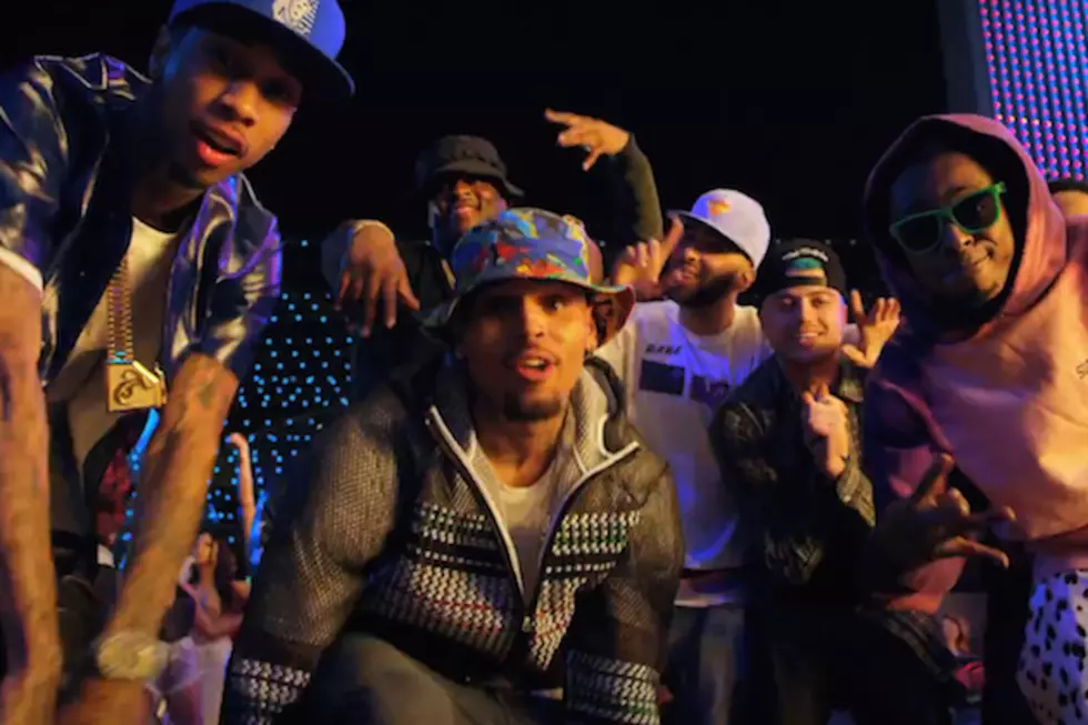 Chris Brown Chills With Lil Wayne, Tyga in ‘Loyal’ Video