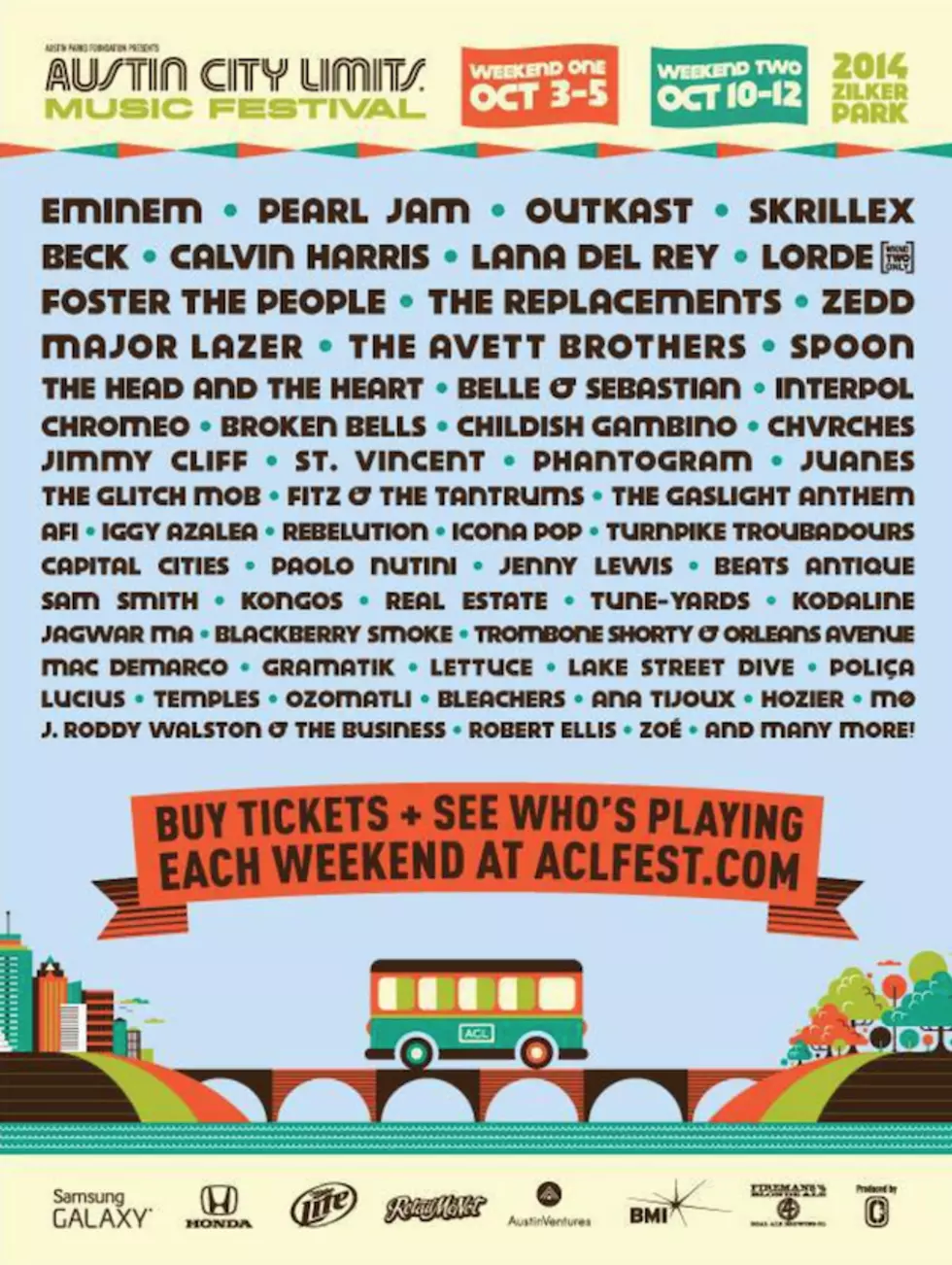 Austin City Limits Festival 2014 Lineup Includes Eminem, OutKast &#038; More