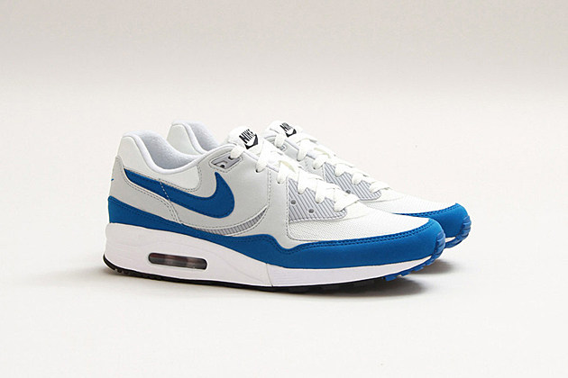 white and light blue air max