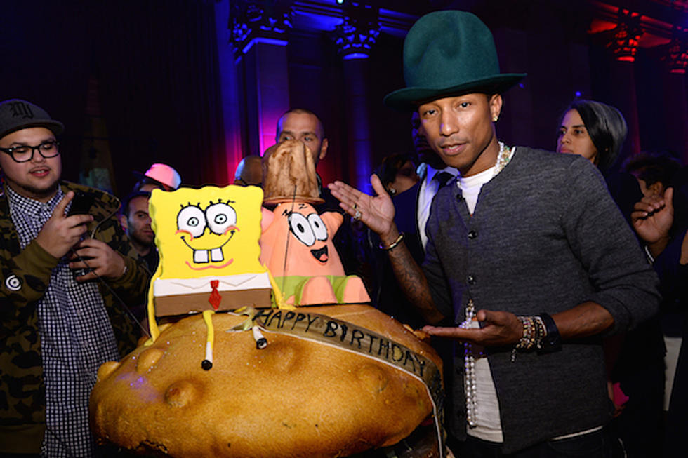 Pharrell Williams Hosts SpongeBob-Themed 41st Birthday Party
