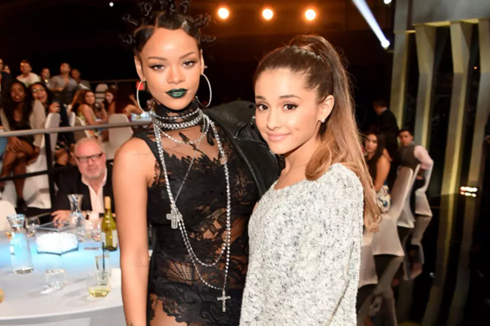 Ariana Grande Denies Rihanna Was Laughing at Her During iHeartRadio Music Awards Performance