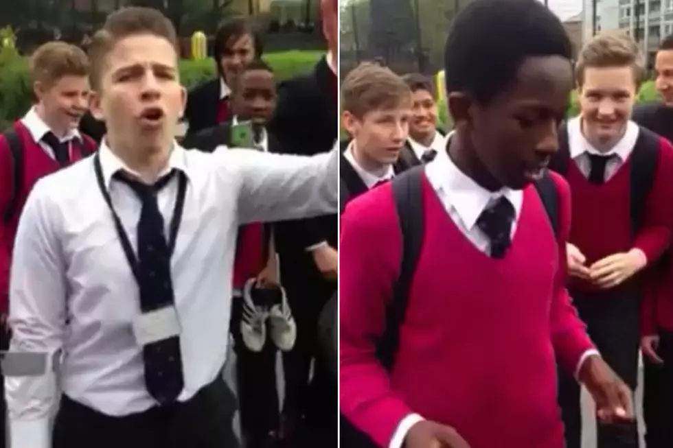 British Kids Battle Rap in the School Yard [VIDEO]