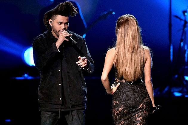 Ariana Grande and the Weeknd Perform 'Love Me Harder' at 2014 American  Music Awards