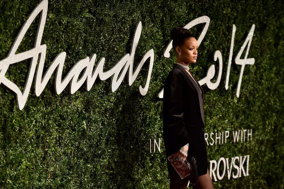 Rihanna Attends 2014 British Fashion Awards