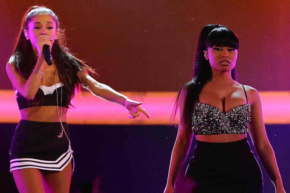 Ariana Grande Brings Out Nicki Minaj at NBA All-Star Game Halftime Show