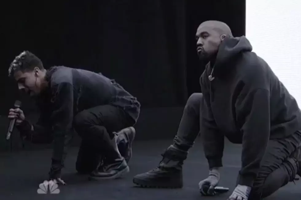 Kanye West Performs 'Wolves' With Sia & Vic Mensa on 'SNL' 40th Anniversary Special