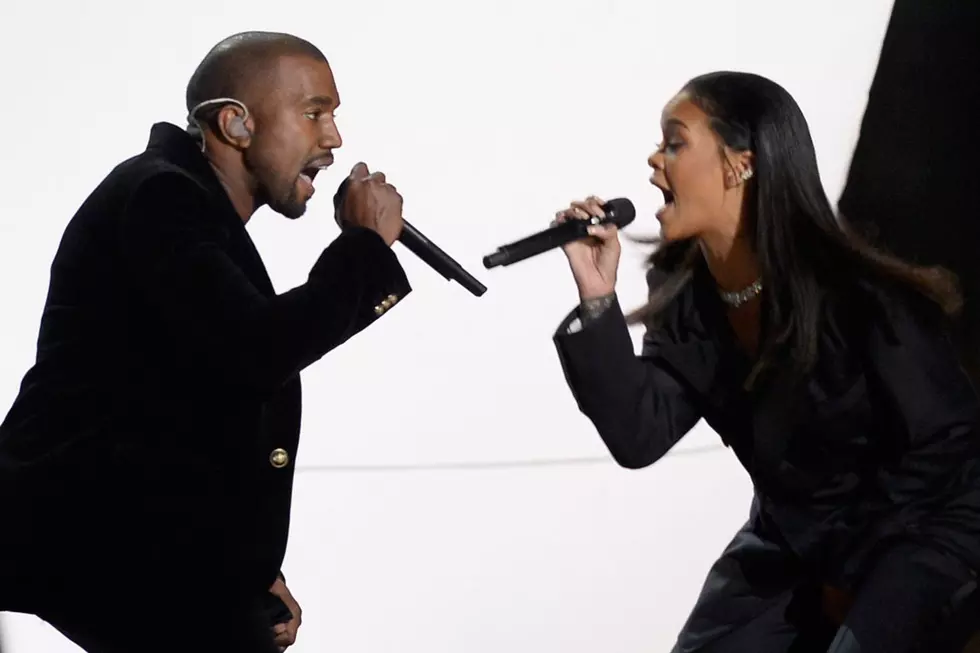Kanye West Confirms His Executive Producer Credit on Rihanna’s New Album at 2015 Grammy Awards