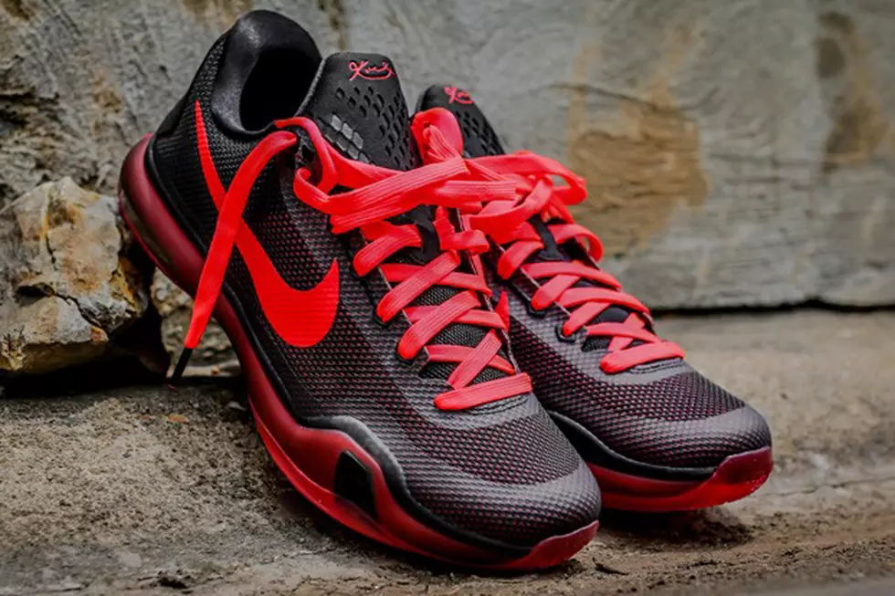 Nike Kobe 10 Black and Bright Crimson