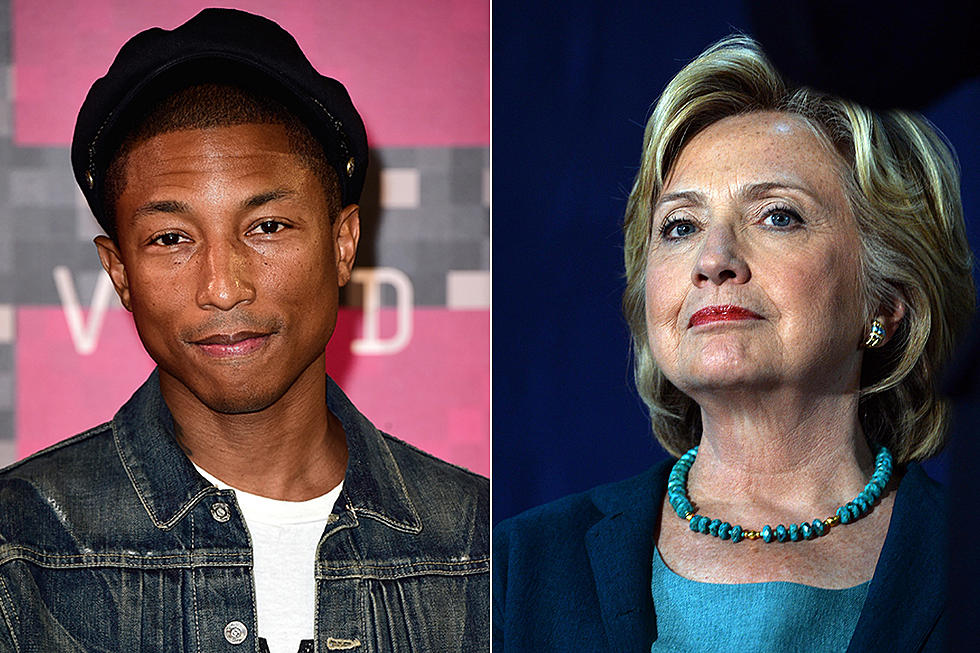 Pharrell Supports Hillary Clinton for President