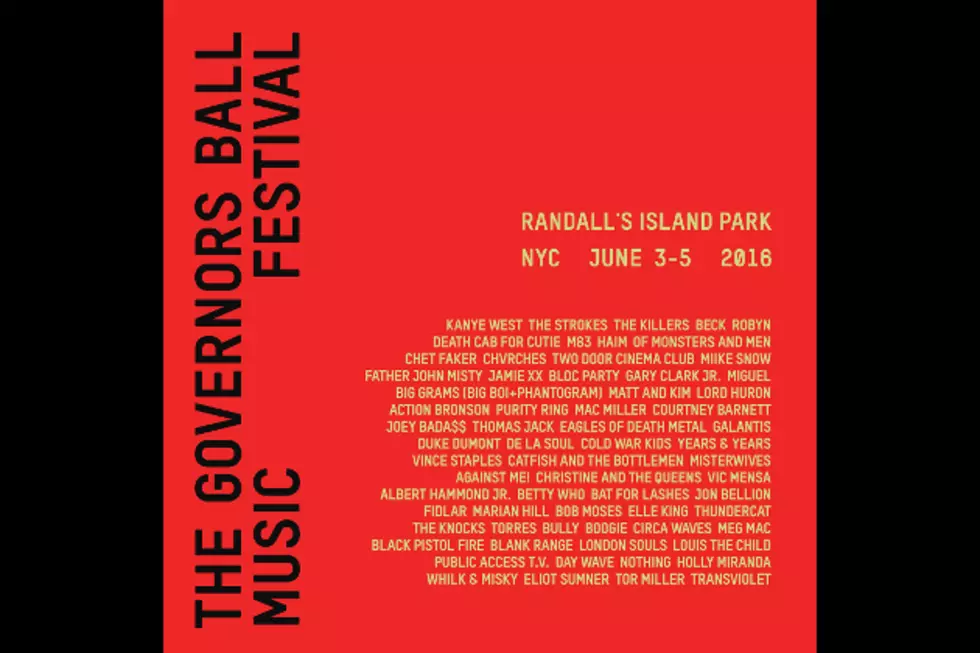 Governors Ball 2016 Lineup Include Kanye West, Miguel, Joey Bada$$ and More