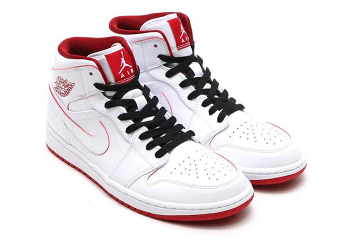 Air Jordan 1 Mid White / Red